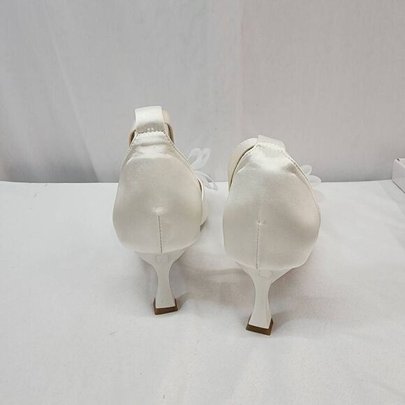 LIURUIJIA Size 10.5 M Women's Low-Heel Strappy Closed Toe Stiletto Pumps Pointed - Picture 4 of 8